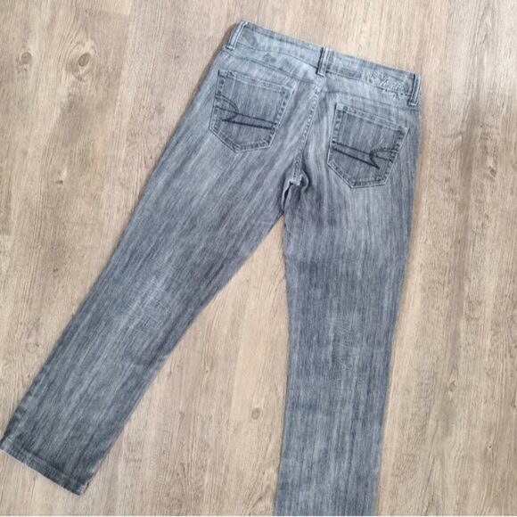 American Eagle gray straight leg jeans - Picture 3 of 5